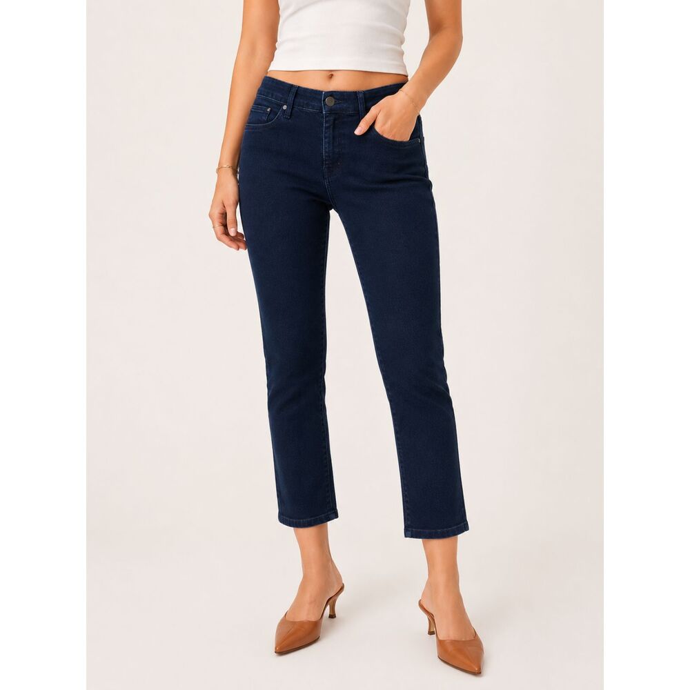 Gloria Vanderbilt Sadie Ankle Slim Dark Wash Jeans Womens 16 Short Stretch Denim
